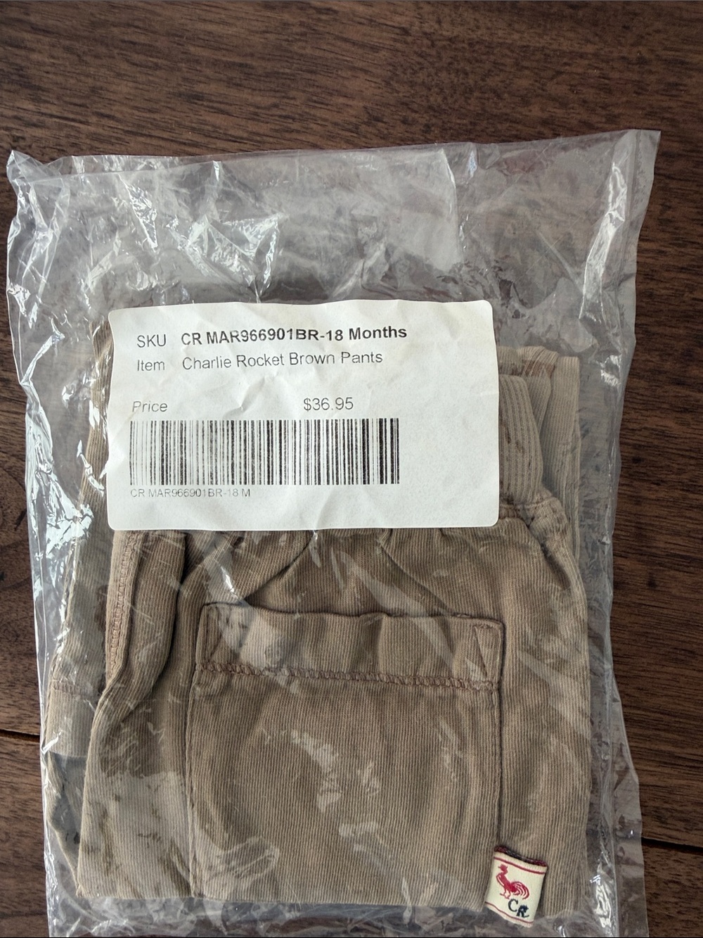 Charlie Rocket Brown Casual Kids Pants